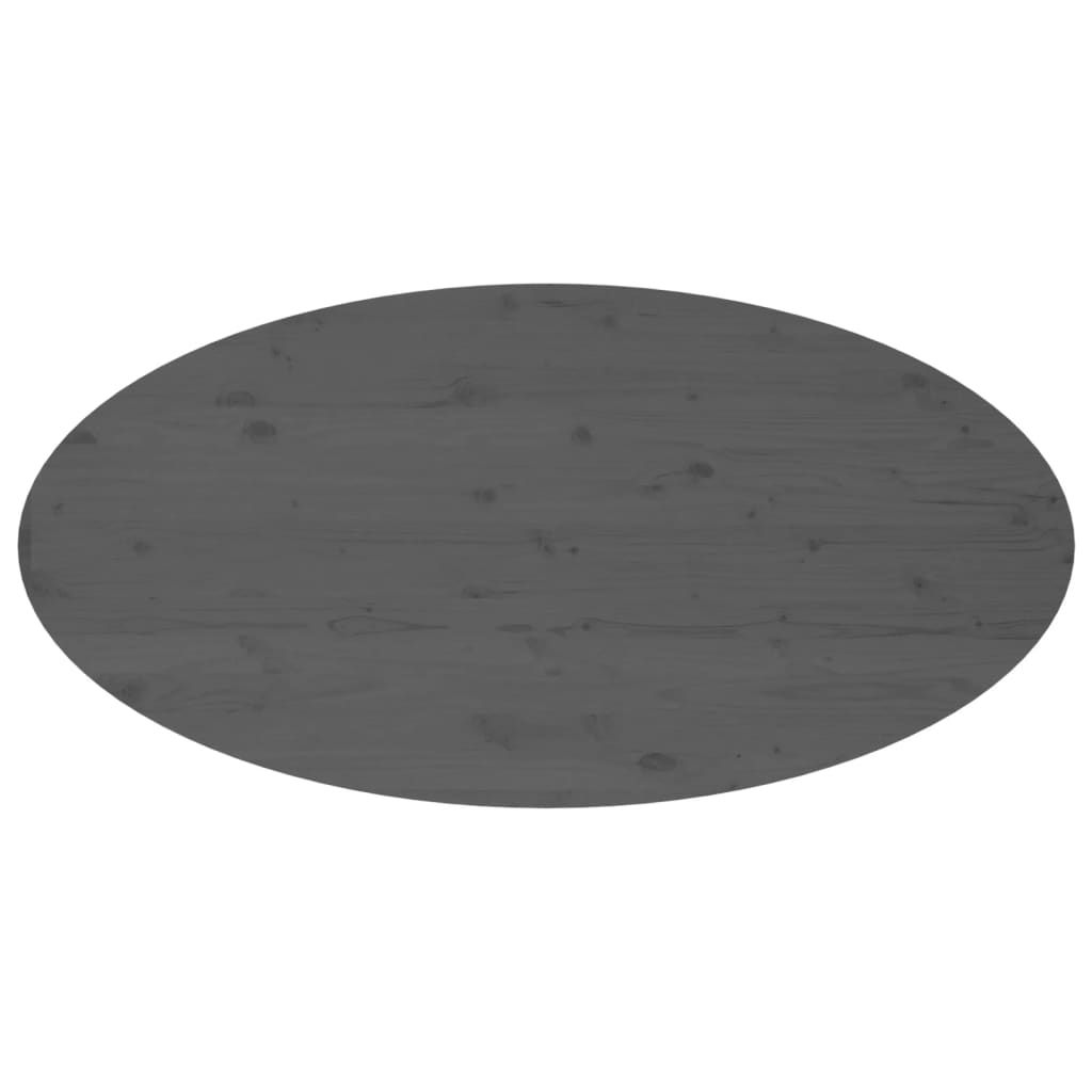 vidaXL Couchtisch Grau 110x55x45 cm Massivholz Kiefer