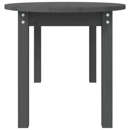 vidaXL Couchtisch Grau 110x55x45 cm Massivholz Kiefer