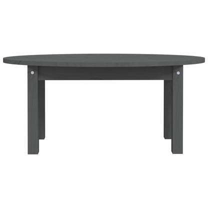 vidaXL Couchtisch Grau 80x40x35 cm Massivholz Kiefer