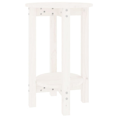 vidaXL Couchtisch Weiß Ø 40x60 cm Massivholz Kiefer