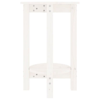 vidaXL Couchtisch Weiß Ø 40x60 cm Massivholz Kiefer