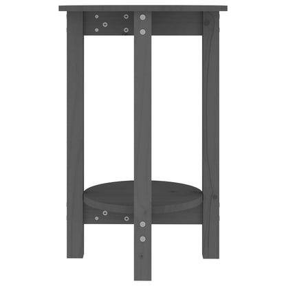 vidaXL Couchtisch Grau Ø 40x60 cm Massivholz Kiefer