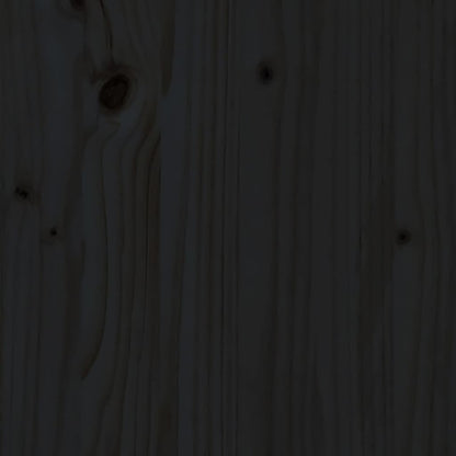 Couchtisch Schwarz Ø 40x60 cm Massivholz Kiefer