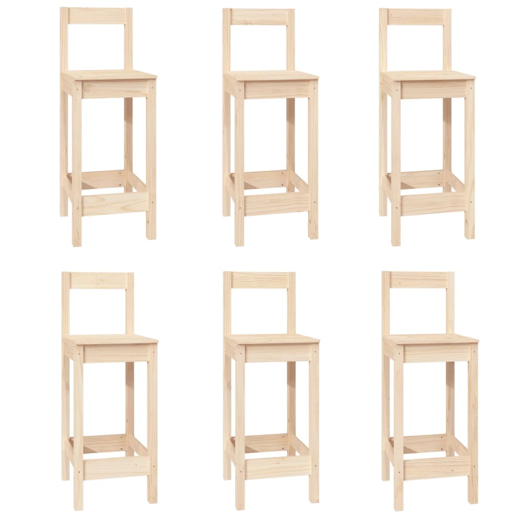 vidaXL Ensemble de bar 7 pcs Bois de pin massif