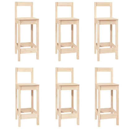 vidaXL Ensemble de bar 7 pcs Bois de pin massif