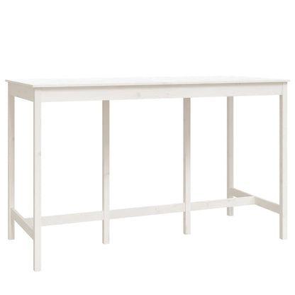 vidaXL Ensemble de bar 9 pcs Blanc Pin massif