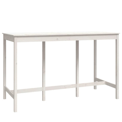 vidaXL Ensemble de bar 9 pcs Blanc Pin massif