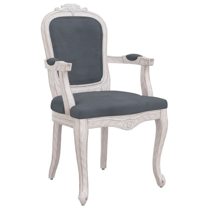 vidaXL Chaises de salle à manger 2 pcs Gris foncé 62x59,5x100,5 cm Velours