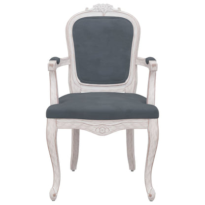 vidaXL Chaises de salle à manger 2 pcs Gris foncé 62x59,5x100,5 cm Velours