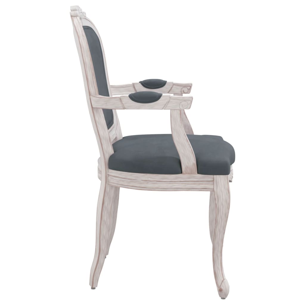 vidaXL Chaises de salle à manger 2 pcs Gris foncé 62x59,5x100,5 cm Velours