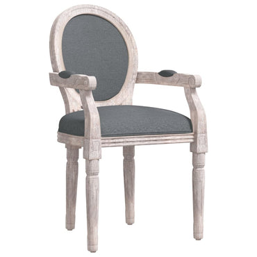 vidaXL Chaise de salle à manger gris foncé 54x56x96,5 cm tissu