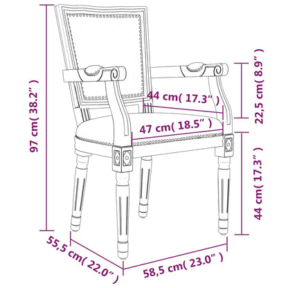 vidaXL Chaise de salle à manger en lin