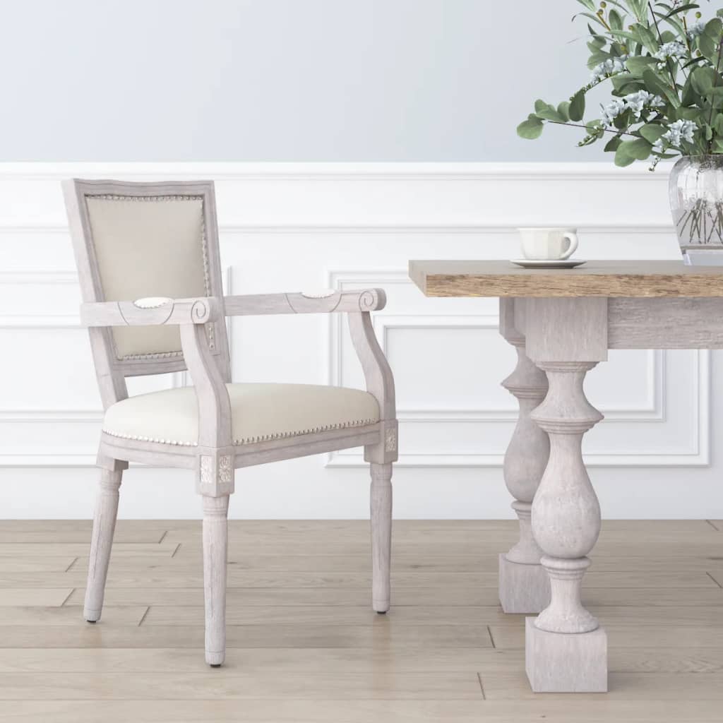 vidaXL Chaise de salle à manger en lin