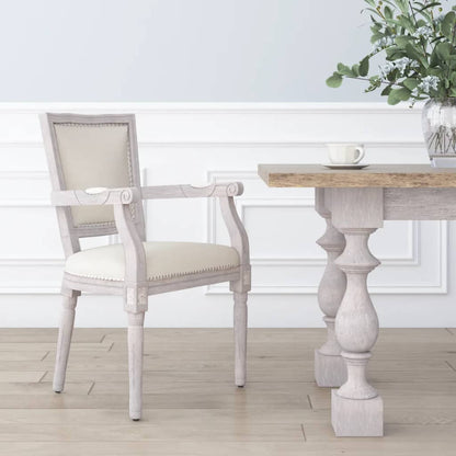 vidaXL Chaise de salle à manger en lin