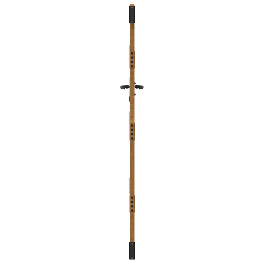 Gartentor 85x200 cm Cortenstahl Gras-Design