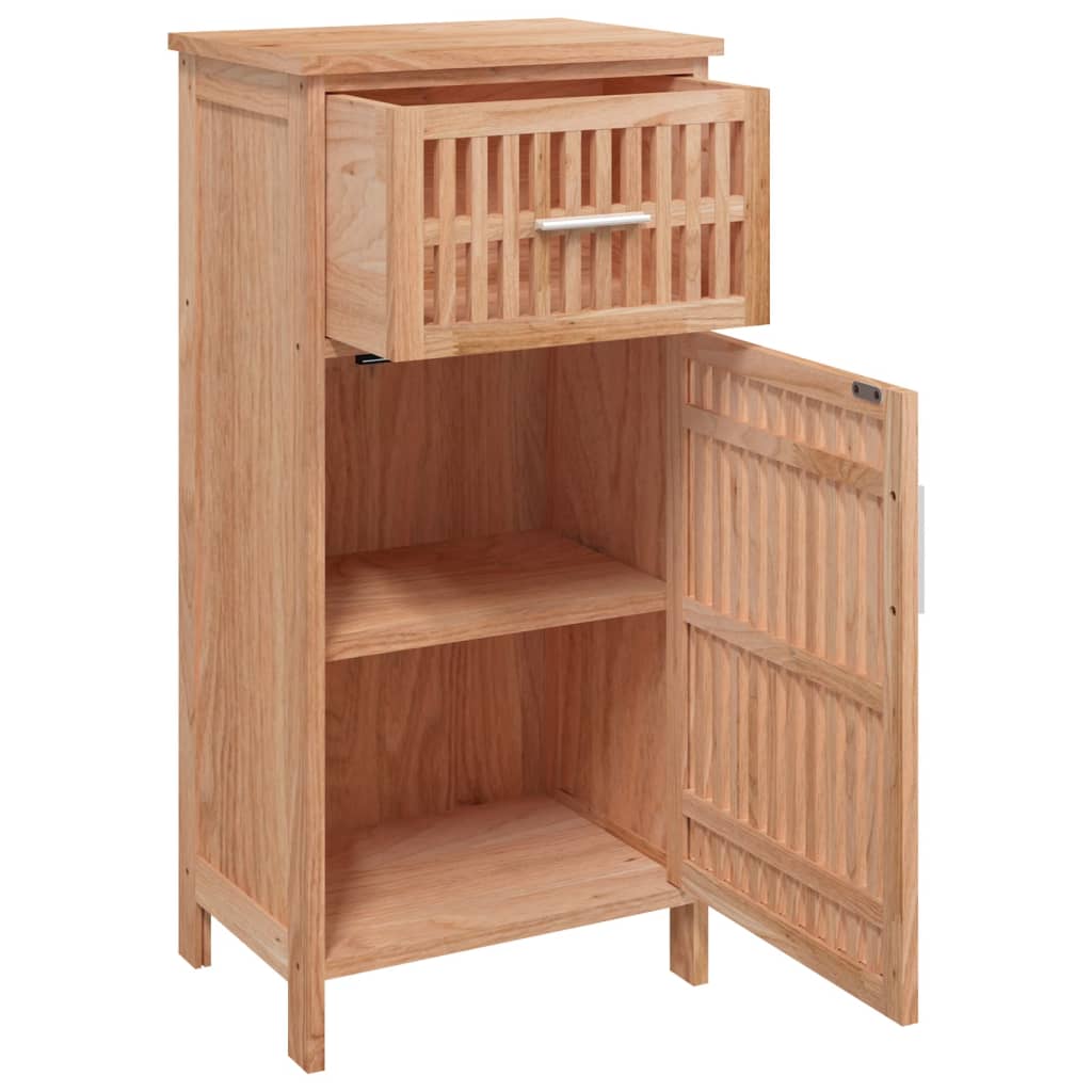 vidaXL Meuble de salle de bain 42x29x82 cm Bois de noyer massif