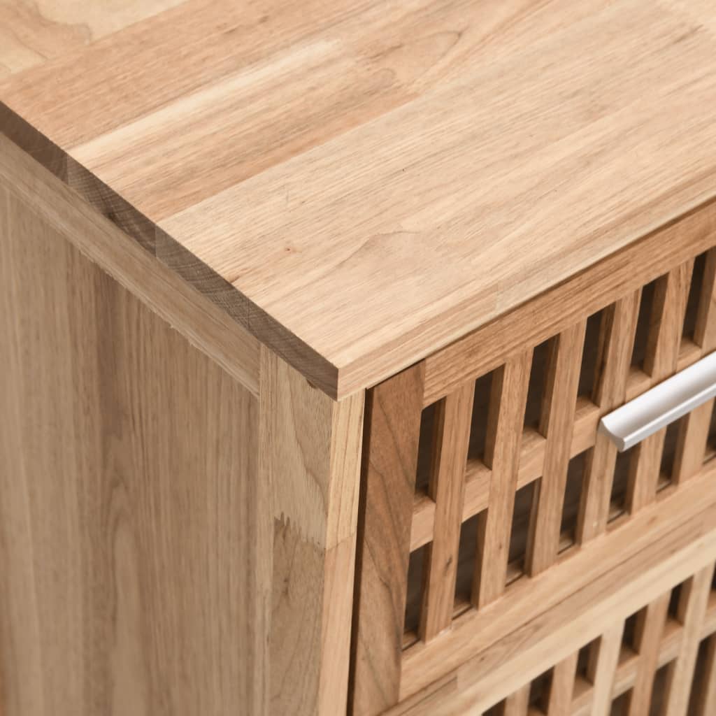 vidaXL Meuble de salle de bain 42x29x82 cm Bois de noyer massif