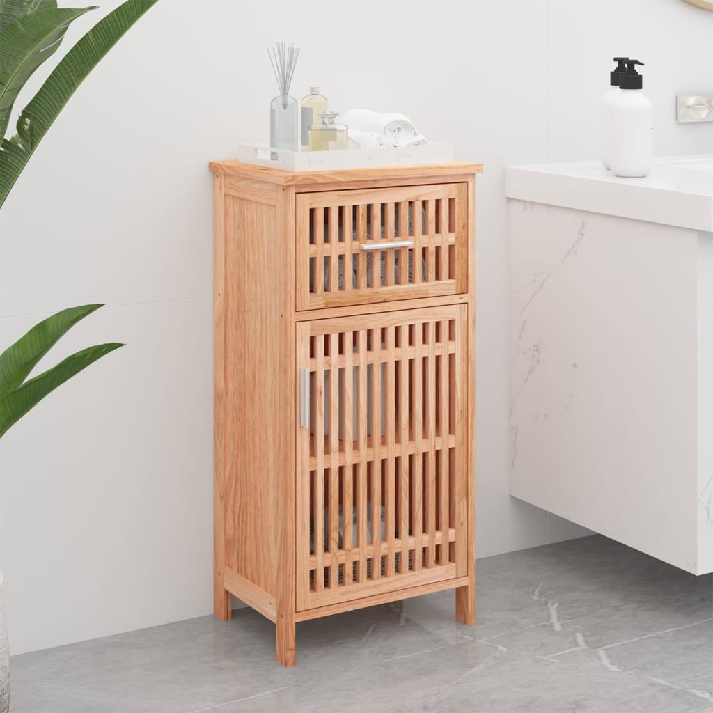 vidaXL Meuble de salle de bain 42x29x82 cm Bois de noyer massif