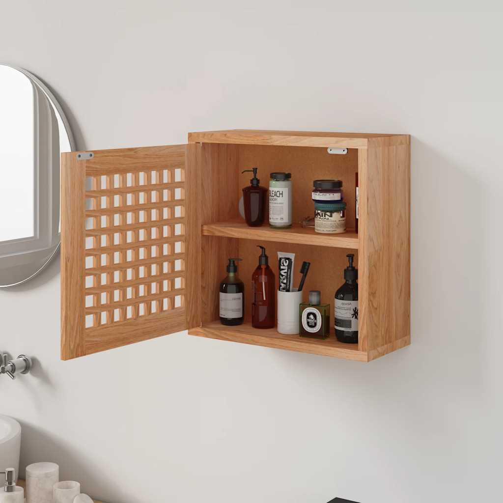 vidaXL Armoire murale 42x18x42 cm Bois de noyer massif