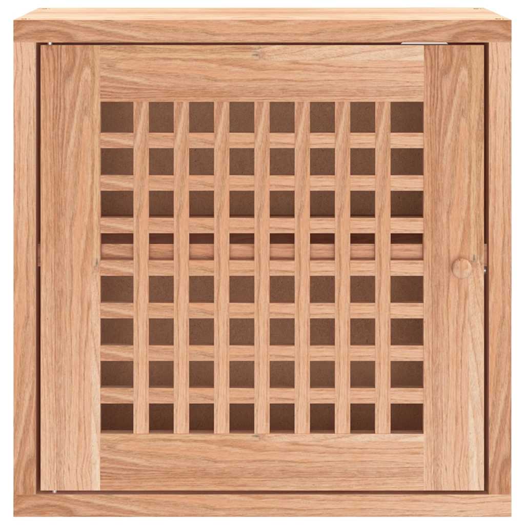 vidaXL Armoire murale 42x18x42 cm Bois de noyer massif