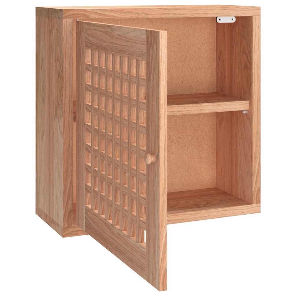 vidaXL Armoire murale 42x18x42 cm Bois de noyer massif