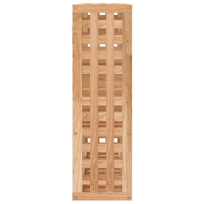 vidaXL Wandregal 49x15x49 cm Massivholz Nussbaum