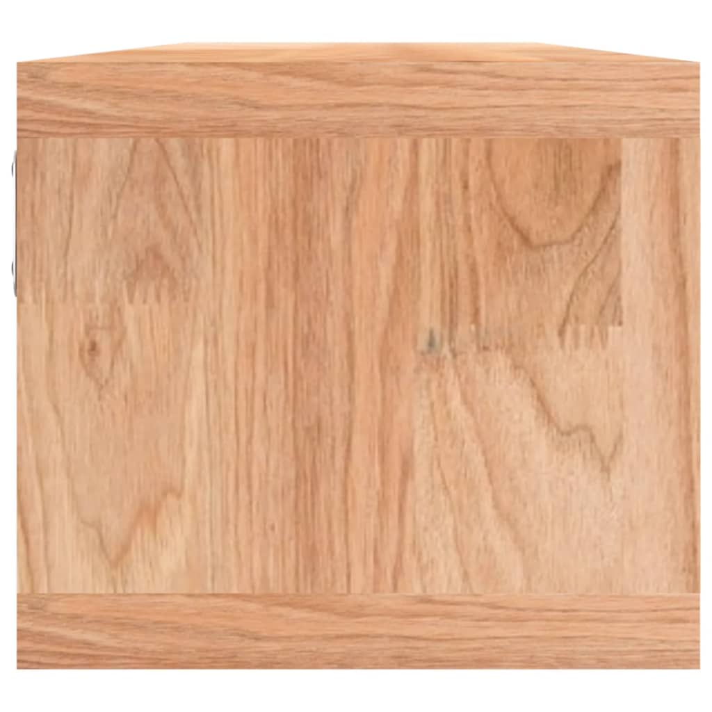 vidaXL Étagère murale avec paniers 62x18x16 cm Bois de noyer massif