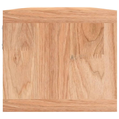 vidaXL Étagère murale avec paniers 62x18x16 cm Bois de noyer massif