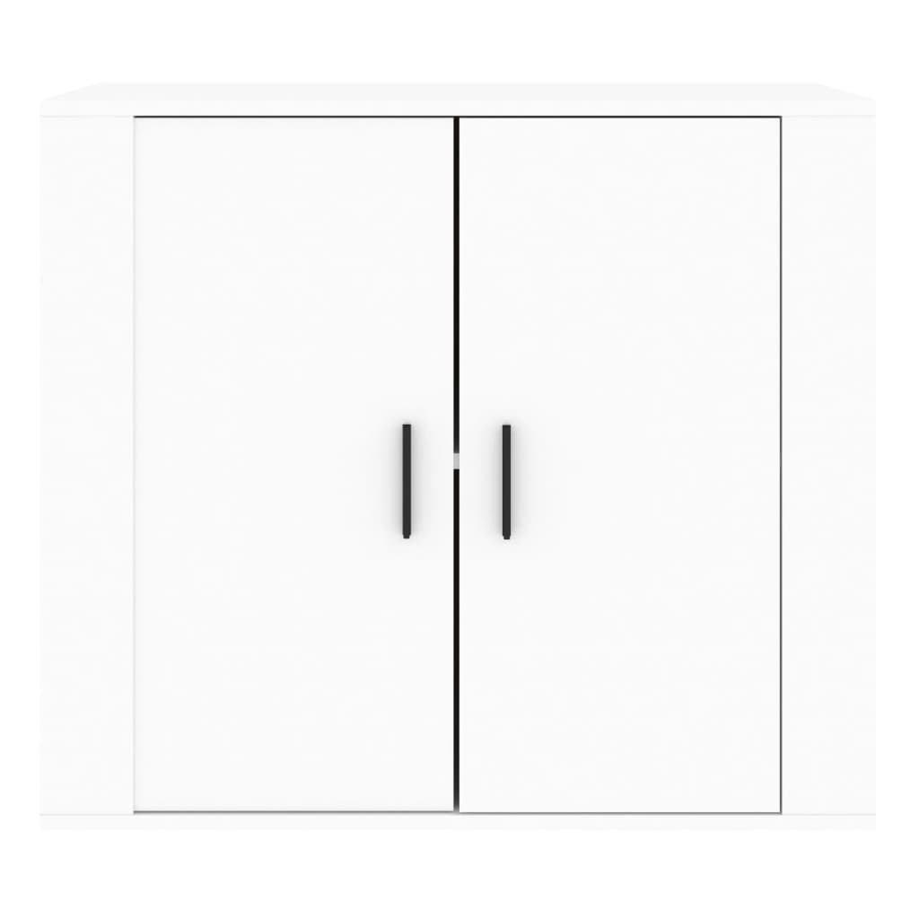 vidaXL Buffet blanc 80x33x70 cm en bois d'ingénierie