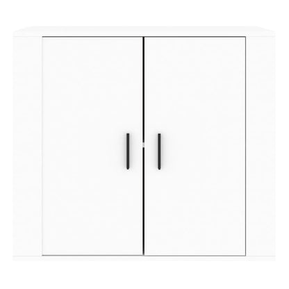 vidaXL Buffet blanc 80x33x70 cm en bois d'ingénierie