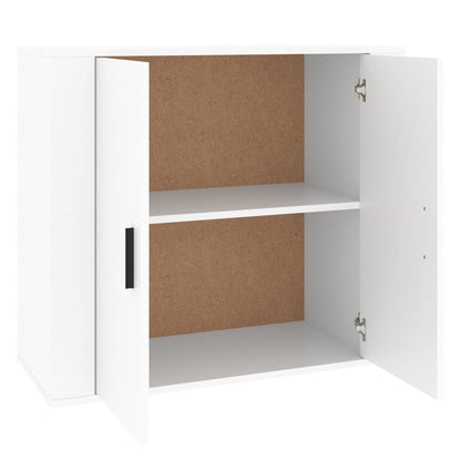vidaXL Buffet blanc 80x33x70 cm en bois d'ingénierie