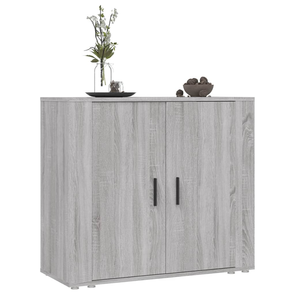 vidaXL Sideboard Grau Sonoma 80x33x70 cm Holzwerkstoff