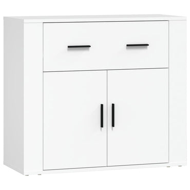 vidaXL Buffet blanc 80x33x70 cm en bois d'ingénierie