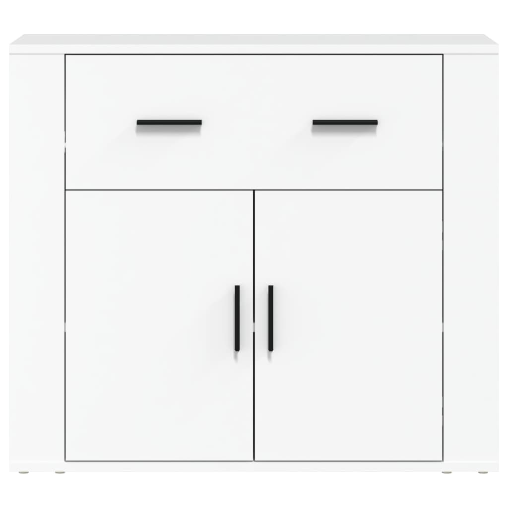 vidaXL Buffet blanc 80x33x70 cm en bois d'ingénierie