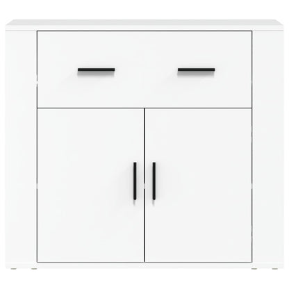 vidaXL Buffet blanc 80x33x70 cm en bois d'ingénierie