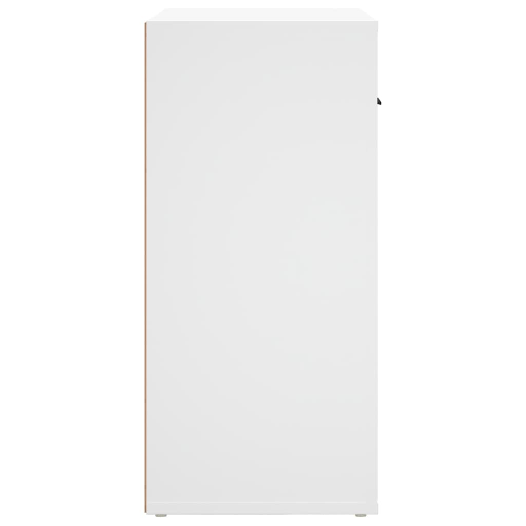 vidaXL Buffet blanc 80x33x70 cm en bois d'ingénierie
