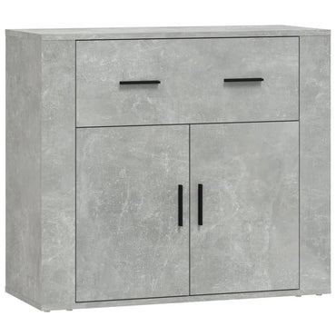 vidaXL Buffet gris béton 80x33x70 cm bois d'ingénierie