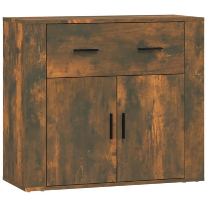 vidaXL Sideboard Räuchereiche 80x33x70 cm Holzwerkstoff