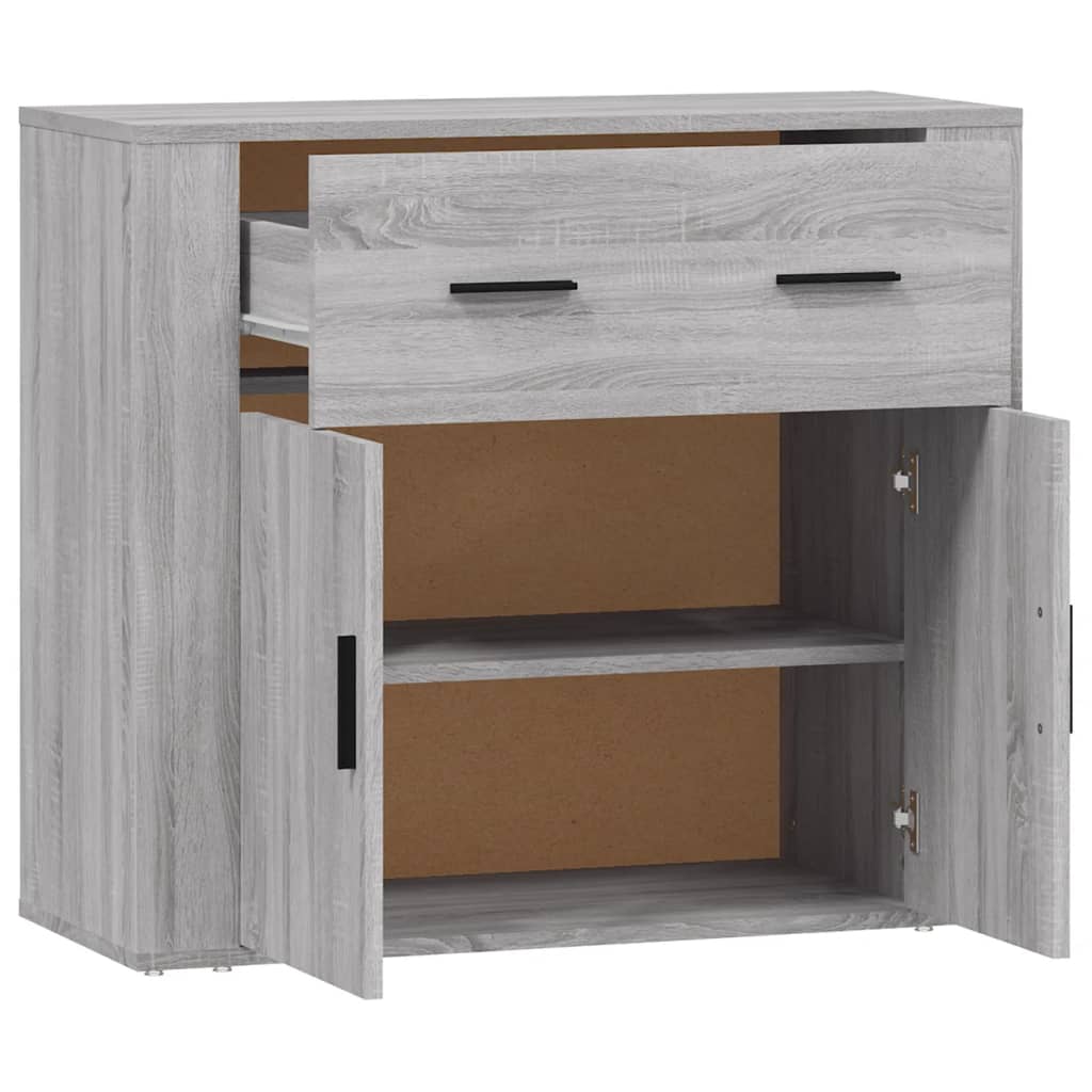 vidaXL Buffet bas gris sonoma 80x33x70 cm en bois d'ingénierie