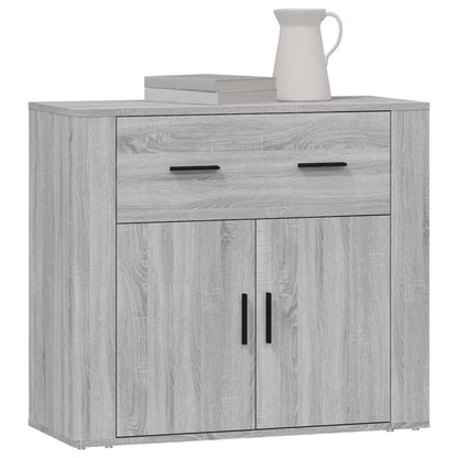 vidaXL Buffet bas gris sonoma 80x33x70 cm en bois d'ingénierie