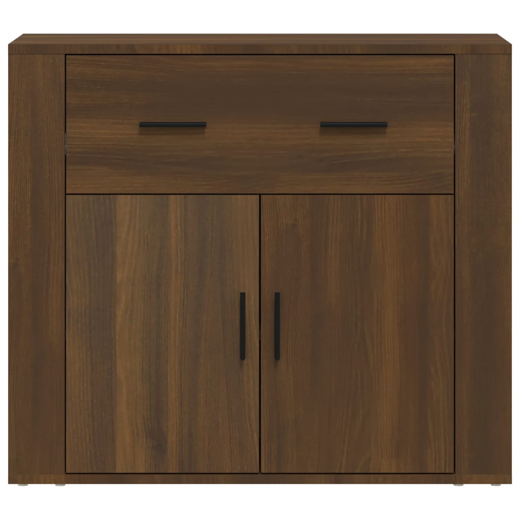 vidaXL Buffet imitation chêne marron 80x33x70 cm bois d'ingénierie