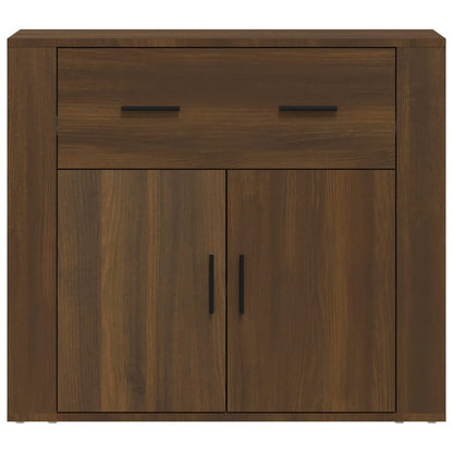 vidaXL Buffet imitation chêne marron 80x33x70 cm bois d'ingénierie