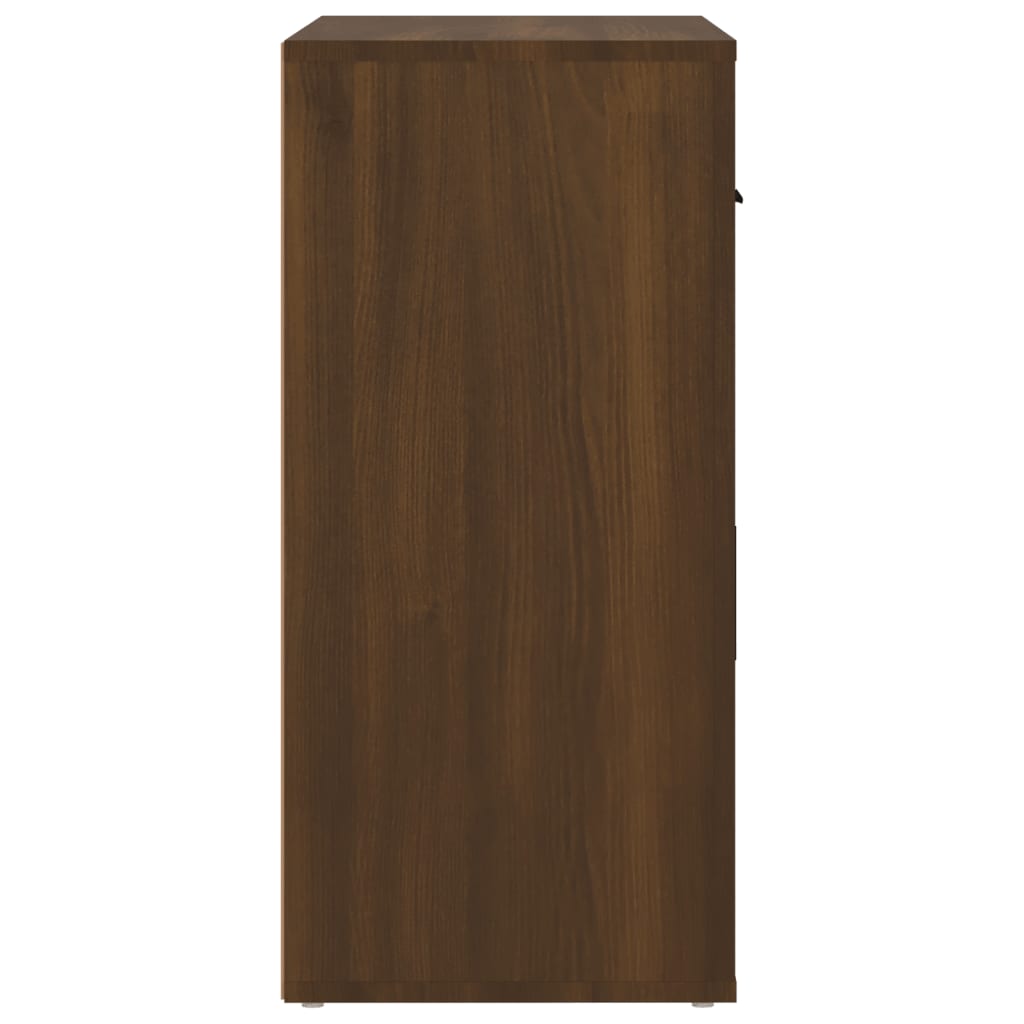 vidaXL Buffet imitation chêne marron 80x33x70 cm bois d'ingénierie