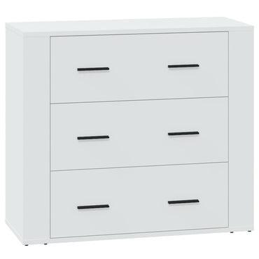 vidaXL Buffet blanc 80x33x70 cm en bois d'ingénierie
