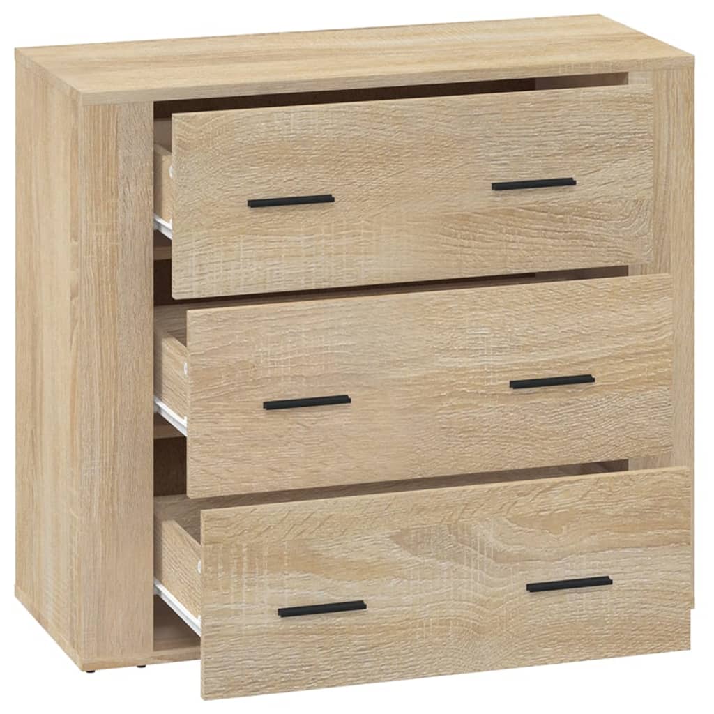 vidaXL Buffet chêne Sonoma 80x33x70 cm bois d'ingénierie