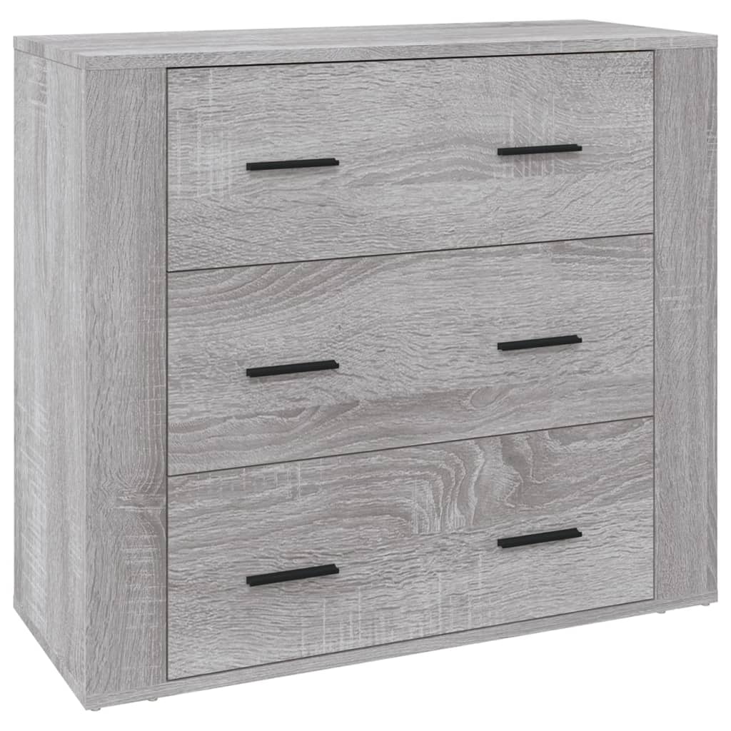 vidaXL Buffet bas gris sonoma 80x33x70 cm en bois d'ingénierie