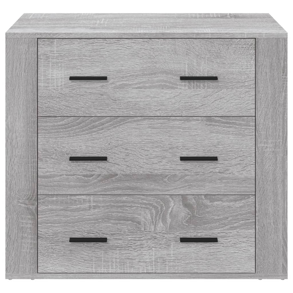 vidaXL Buffet bas gris sonoma 80x33x70 cm en bois d'ingénierie