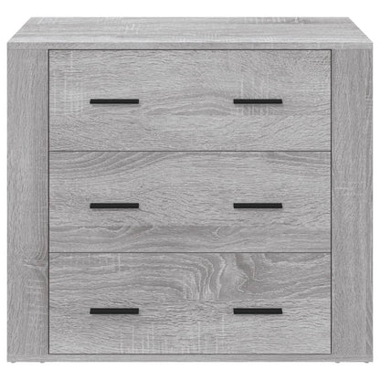 vidaXL Buffet bas gris sonoma 80x33x70 cm en bois d'ingénierie