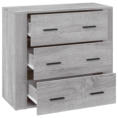 vidaXL Buffet bas gris sonoma 80x33x70 cm en bois d'ingénierie
