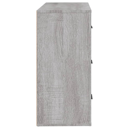 vidaXL Buffet bas gris sonoma 80x33x70 cm en bois d'ingénierie